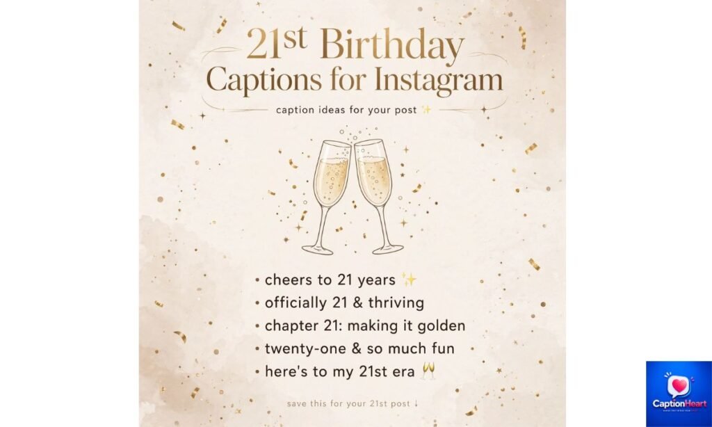 21st Birthday Captions