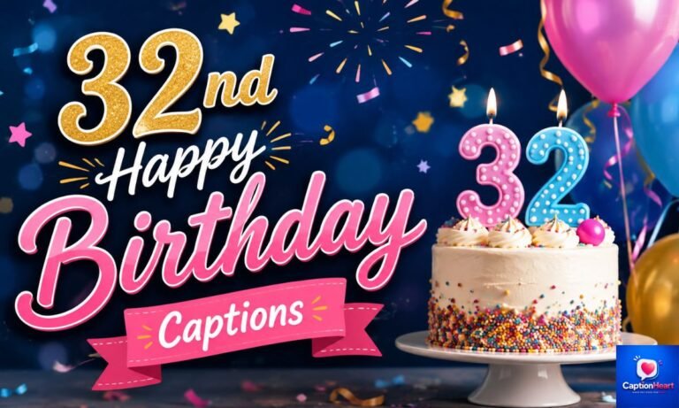 32nd Birthday Captions