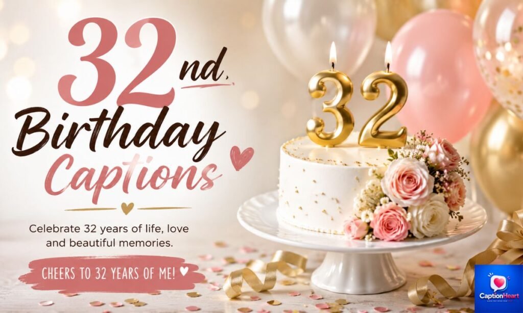 32nd Birthday Captions