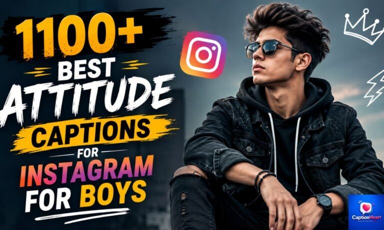 Attitude Captions for Instagram for Boys