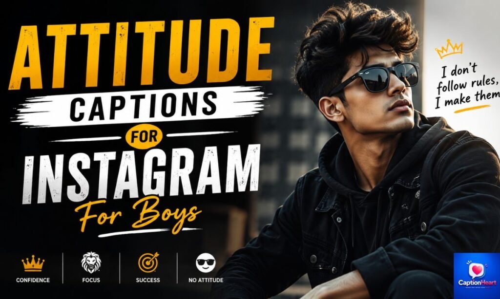 Attitude Captions for Instagram for Boys