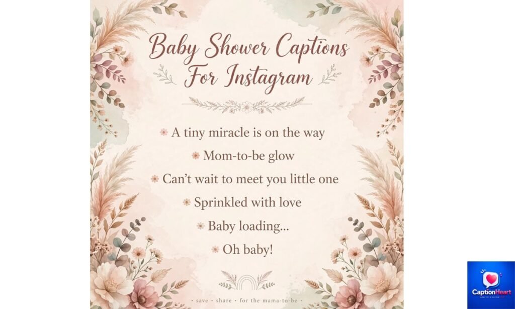 Baby Shower Captions For Instagram