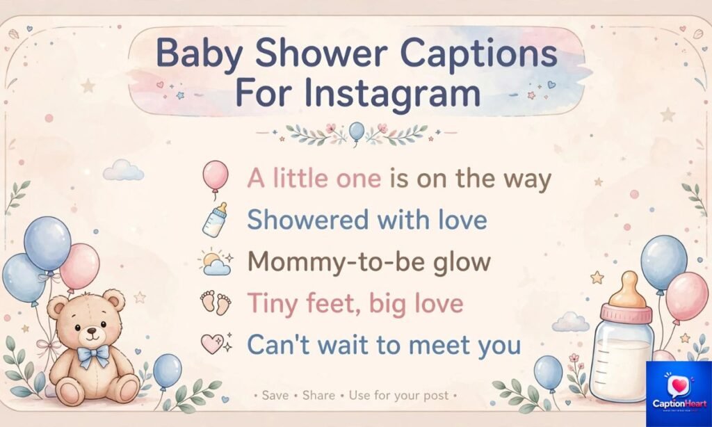 Baby Shower Captions For Instagram