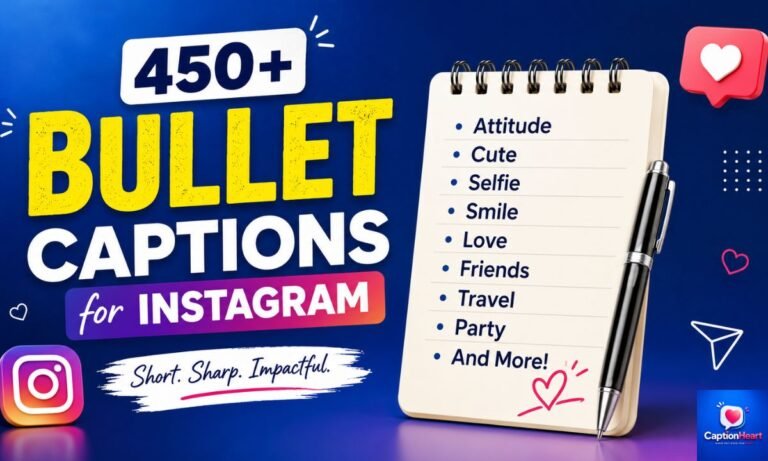 Bullet Captions for Instagram