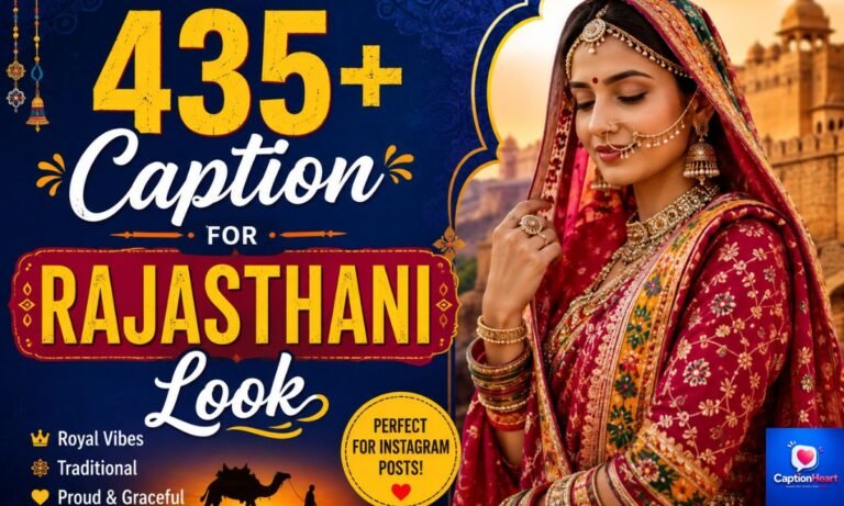 Caption For Rajasthani Look
