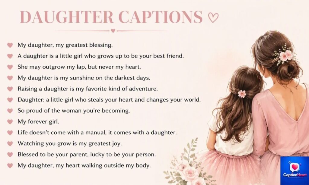 Daughter Captions