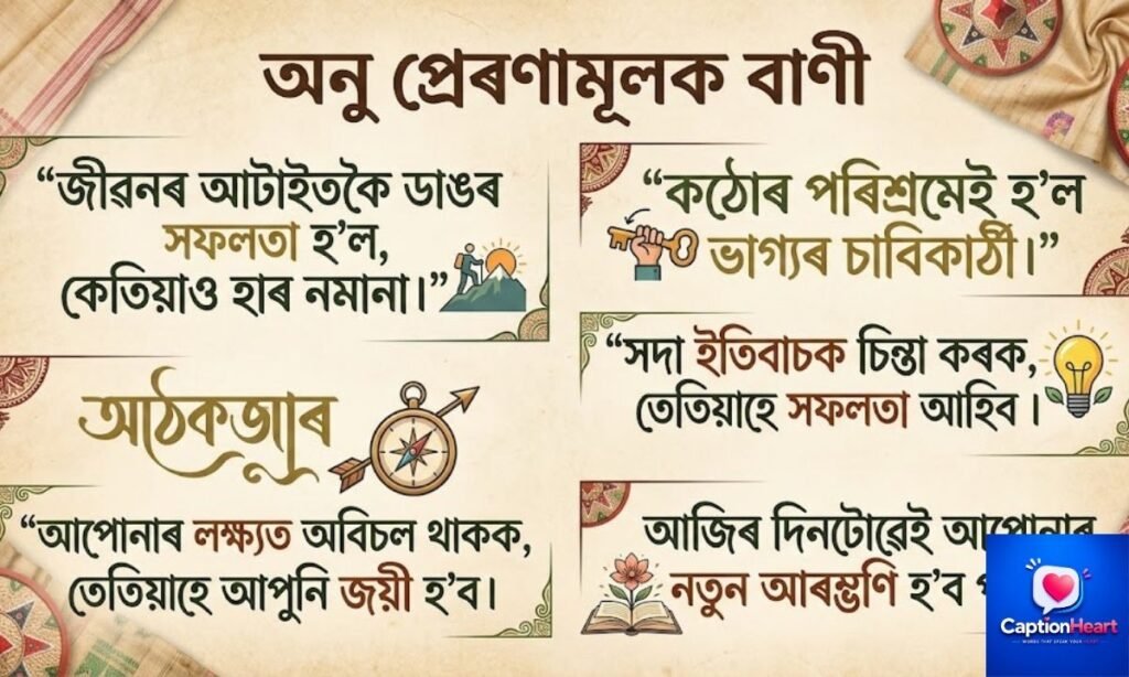 inspirational quotes in Assamese