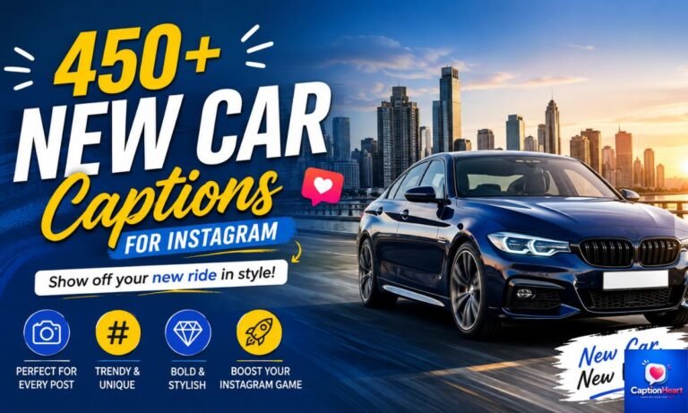 New Car Captions for Instagram