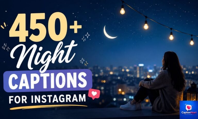 Night Captions for Instagram