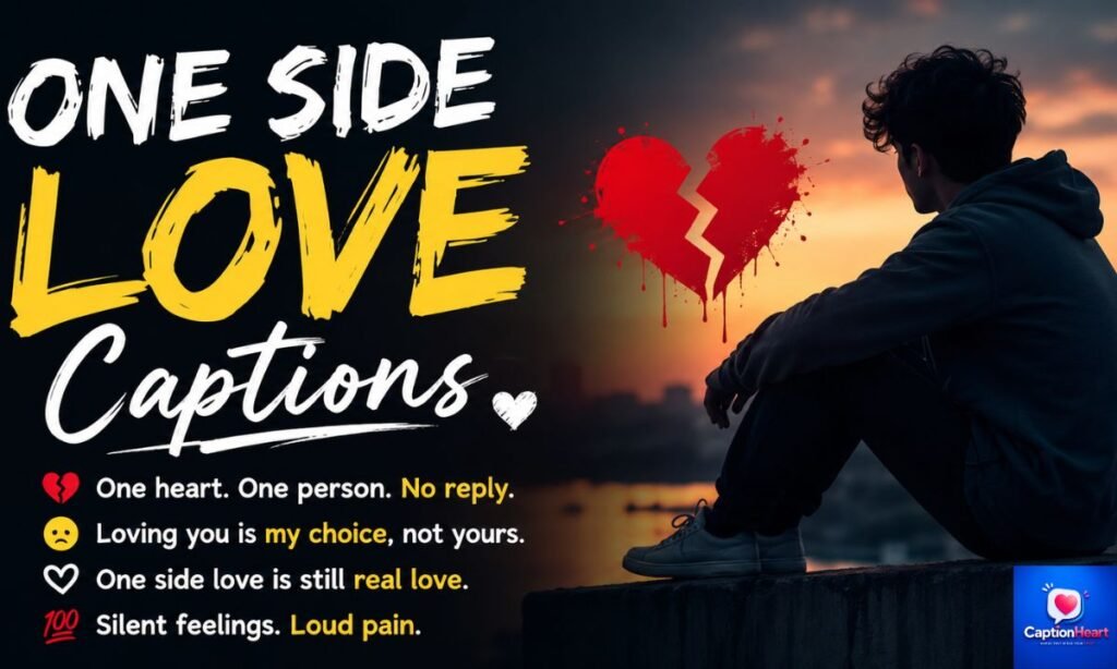 One side Love Captions for Instagram