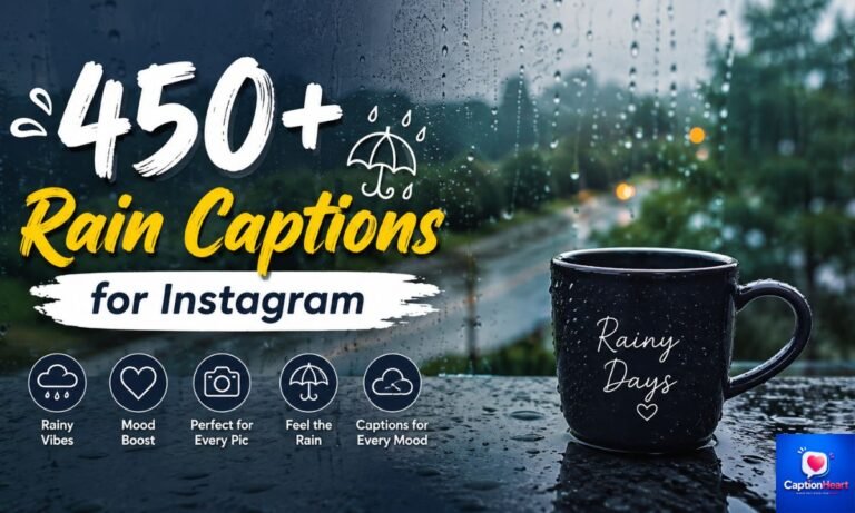 Rain Captions for Instagram